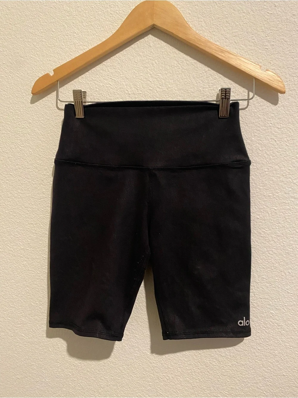 ALO Yoga Black High-Rise Bike Shorts